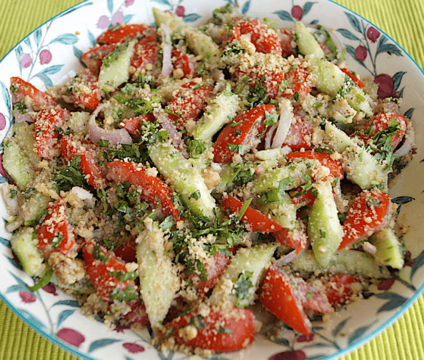 Georgian Salad with Cheese