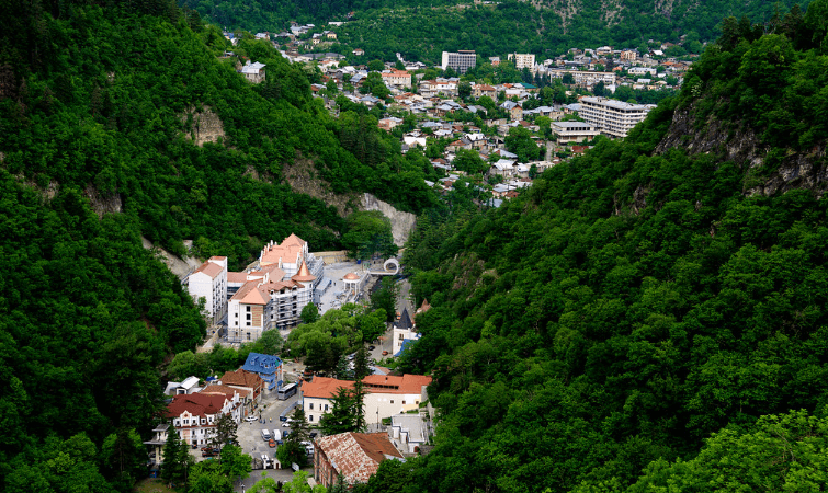Borjomi city in Georgia 